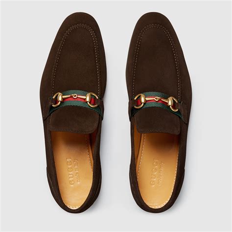 gucci men's suede horsebit loafer|gucci horsebit detailed leather loafers.